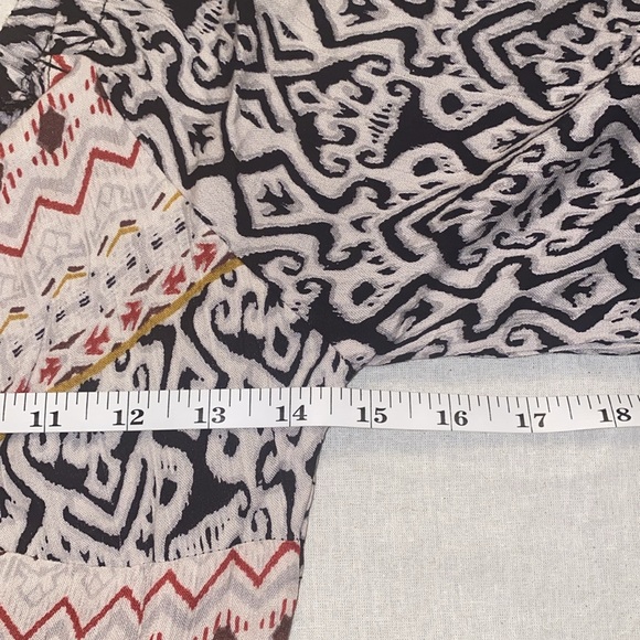 Angie Boho Ikat Knot Front Peekaboo Dress - Picture 11 of 16